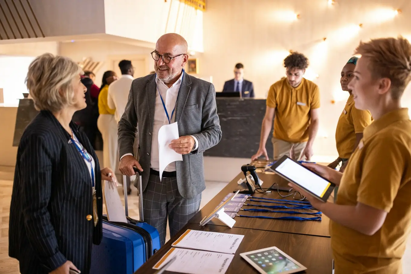 uczestnicy na konferencji w hotelu